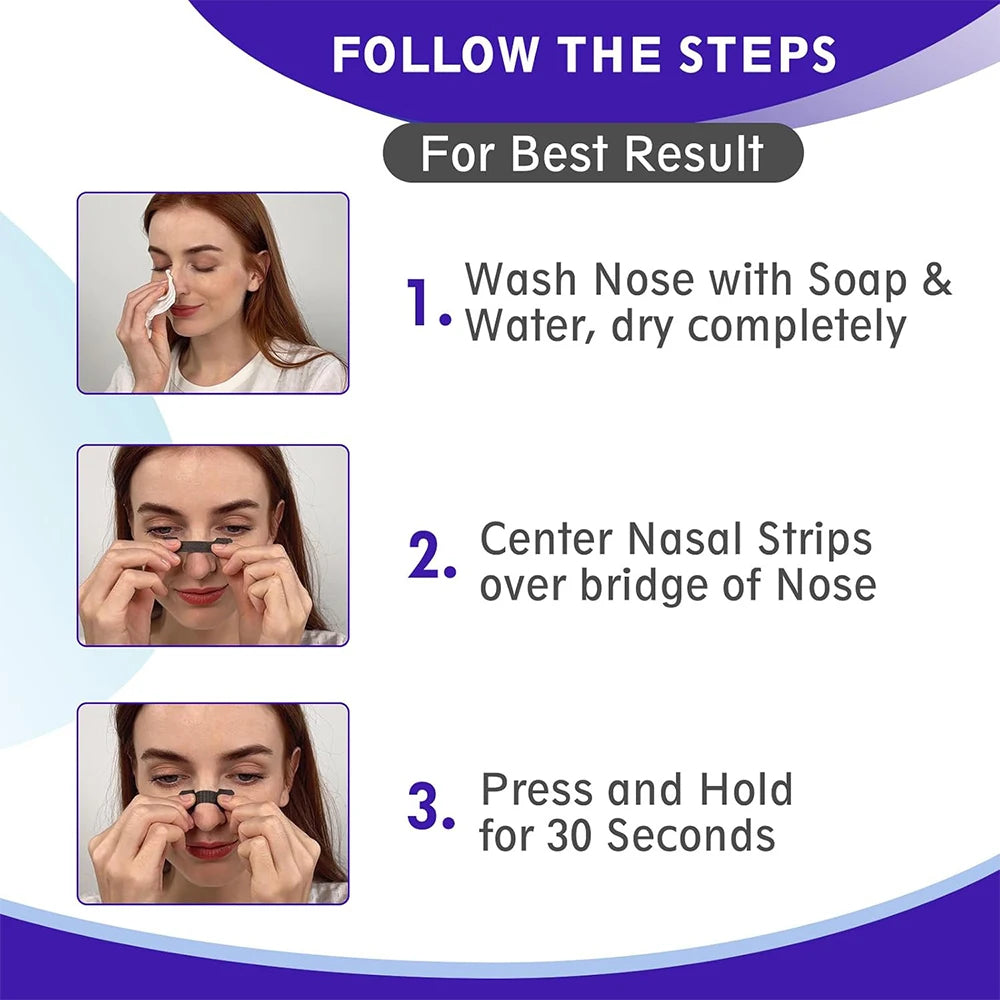 Nasal Strips - Nose Strips to Boost Oxygen Intake, Reduce Snoring, Improve Sleep Quality and Recovery - Breathe Better in Every Moment