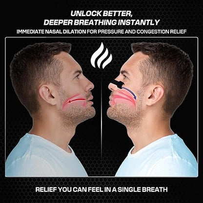 Nasal Strips - Nose Strips to Boost Oxygen Intake, Reduce Snoring, Improve Sleep Quality and Recovery - Breathe Better in Every Moment